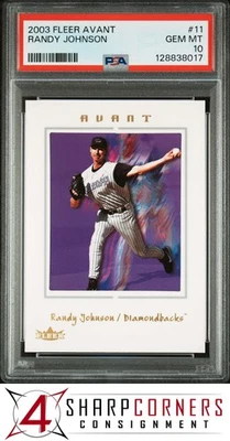 2003 FLEER AVANT #11 RANDY JOHNSON HOF  PSA 10 - Image 1 of 3