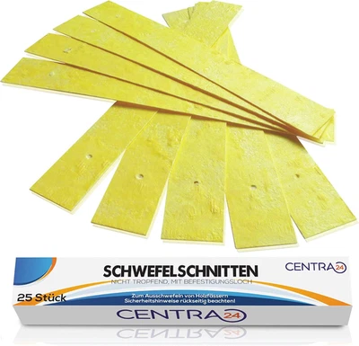 Centra24 Premium Schwefelschnitten, 25 Stück, Nicht Tropfend, Schwefelstangen Zu - Bild 1 von 4