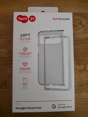 Tech21 EvoClear Google Pixel Fold Clear Protective Case - Image 1 of 3