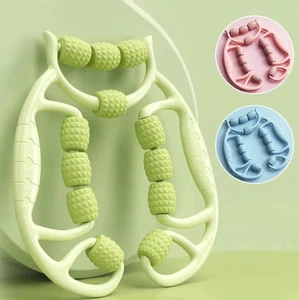 20 Rounds Circular Leg Slimming Massage Roller Muscle Stretching Tool UK - Bild 1 von 8