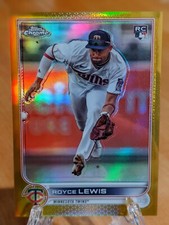 2022 Topps Chrome Update Royce Lewis Gold Refractor Rookie RC #43/50 Twins