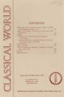The Classical World. Vol. 85, No. 3. Published by the Classical Association of t