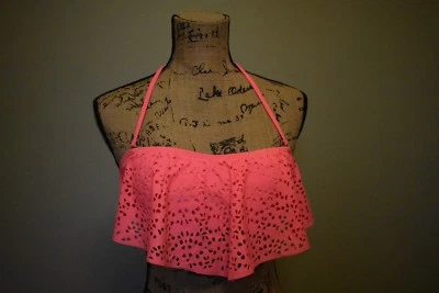 Nuevo Top de Bikini SO Junior, M Mediano, Color Coral Foto 1 de 4