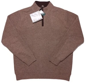 LL BEAN Men's 100% Wool Waterfowl Sweater Windstopper Gore-Tex Large Tall LT New - Picture 1 of 10