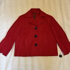 Ralph Lauren NAUTICAL Red Blazer Jacket Anchor Buttons Womens 12