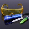 LED Flash Light Glasses Fluorescent Oil For Air Condition A/C UV Leak Detection