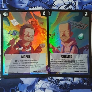 CARTE WANKUL CAMPUS MCFLY UR1 128 ET CARLITO UR1 129 WANKIL ULTRA RARE 1 S2 2 - Zdjęcie 1 z 2