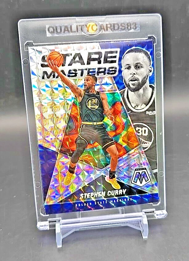 STEPHEN CURRY RAINBOW REFRACTOR INSERT CARD WITH CASE NBA GOLDEN STATE WARRIORS - Image 1 of 4