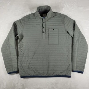Relwen Windzip Jacket Men's Large Olive Green Puffer Quilted Pullover Outdoor - Picture 1 of 7