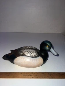 OREGON WILDLIFE COLLECTION 1999 SCAUP DUCK DECOY SIGNED - Bild 1 von 7