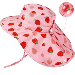 Baby Toddler Sun Hat Summer Adjustable Bucket Hats with UPF 50+ Wide Brim for... - Picture 1 of 6