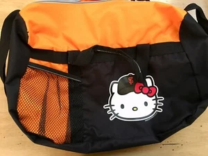 San Francisco Giants Duffle Bag Hello Kitty Black Sanrio Rare Collectible - Picture 1 of 8