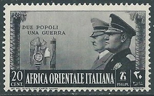 1941 AFRICA ORIENTALE ITALIANA FRATELLANZA D'ARMI 20 CENT MNH ** - RA15 - Imagen 1 de 1