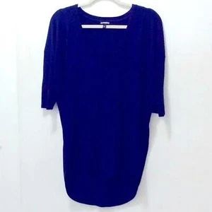 Express Women’s Top Size-Medium ***Small Pull On The Back-See Photo Navy Blue. - Picture 1 of 7