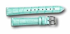 Invicta 16mm Watch Band Women's Pointed Silver Buckle Leather Watch Straps