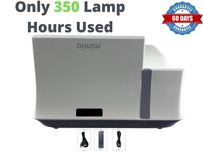 Mimio Projector 280 Ultra Short Throw DLP Projector 3D HD HDMI 350 Hours Used! - Image 1 of 4