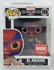 Funko Pop + Protector! Marvel #706 Lucha Libre: El Aracno (MCCC) - Picture 1 of 12