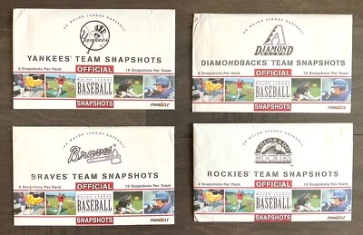 1998 Pinnacle Team Snapshots Lot! 8 cards each - Yankees Braves Rockies D'Backs - Image 1 of 4