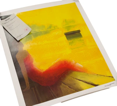 Seriolitografía firmada '05 Emile Bellet D'or et de Reve con certificado de autenticidad 25 1/4" x 24" Foto 1 de 4