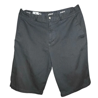 Volcom Stone Y2K Men’s Charcoal Pinstriped Grunge Chino Size 34 - Image 1 of 4