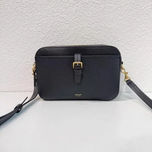 Oroton Dylan Camera Crossbody Bag Black Leather NWOT RRP$399 - Picture 1 of 8