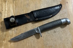 Western F48B - Vintage Black Beauty Knife w/ Sheath... FREE S&H! - Picture 1 of 16