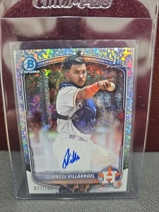 Jancel Villarroel 2025 Bowman Chrome 1st Mini Diamond Auto /100 Astros #CPA-JV - Picture 1 of 6