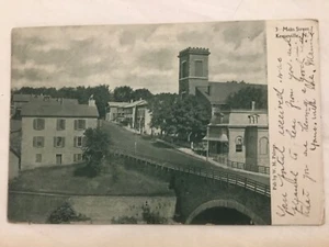old postcard MAIN STREET, BRIDGE, KEESEVILLE, NY  1906 - Picture 1 of 2