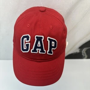 Gap Baby Hat Cap M/L Red 4-5 Yrs Old Kids Stretch Baseball 54cm/21.25" Cotton - Picture 1 of 9