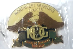 Harley Davidson Motorcycles Owners Group N. W. Arkansas Chapter Wings Pin H.O.G. - Picture 1 of 4