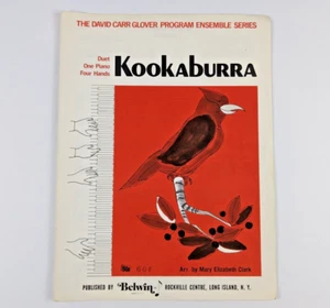 Partituras de piano a dúo Kookaburra de Mary Elizabeth Clark 1969 1 piano 4 manos - Imagen 1 de 7