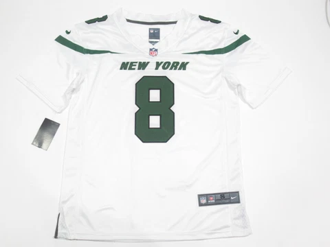 NWT Aaron Rodgers #8 New York Jets Men's Game Jersey White Cover