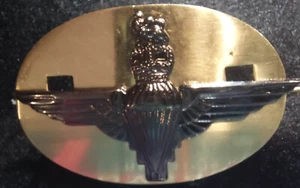 Parachute Regiment Black Cap Badge & Backing - Picture 1 of 1