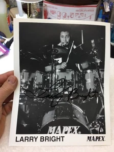 Larry Bright, Jazz Drummer, The Bright Side Of Funk, Autographed 8x10 Photo - Picture 1 of 6