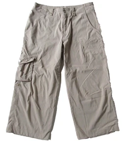 Lucy Activewear Women's Roll Up Lightweight Quick Dry Cropped Khaki Pants 6 - Picture 1 of 9