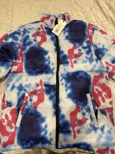 WESC Vegan Puffer Jacket Unisex Medium Men's Coat Multicoloured BNWT - Picture 1 of 4