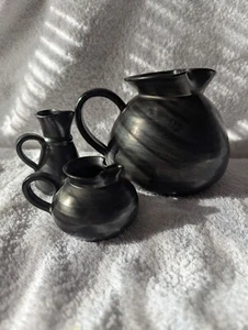 Vintage Silver Metallic Lustra Prinknash Abbey Jugs/Studio Pottery/Made By Monks - Picture 1 of 10