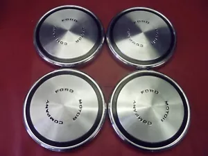 VINTAGE 1970-73 FORD MUSTANG TORINO GT DOG DISH POVERTY HUBCAP WHEEL COVERS - Picture 1 of 10