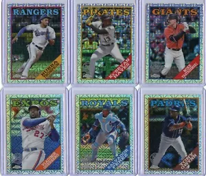 2023 Topps '88 Topps Silver Pack Chrome Baseball Complete Your Set - Picture 1 of 2