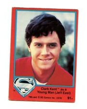 1978 DC Comics Superman The Movie Card #91 Clark Kent as a Young Man