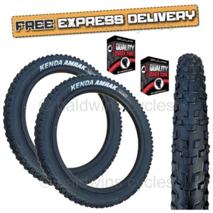 Kenda AMRAK 20 x 2.20 BLACK Chunky Mountain Bike TYRE s TUBE s K-1247 - Picture 1 of 16