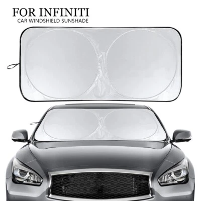 For Infiniti Accessory Car Windshield Sun Shade Reflective Foldable Visor Cover - Image 1 of 4