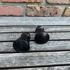 Pottery Barn Tapered Cast Iron Black 0.75" Finials Set of 2 Open Box NWOB