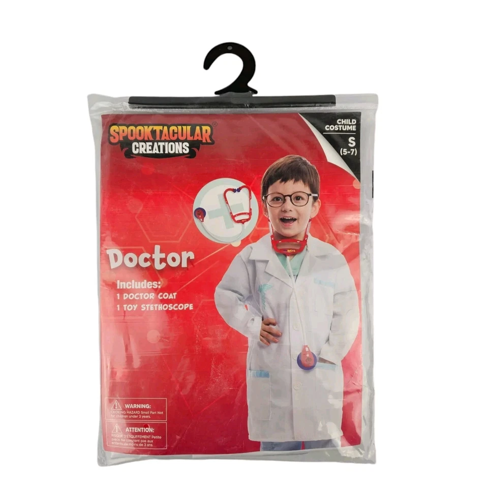 Disfraz de Halloween Spooktacular Creations para niños médico talla pequeña 5-7 Foto 1 de 4
