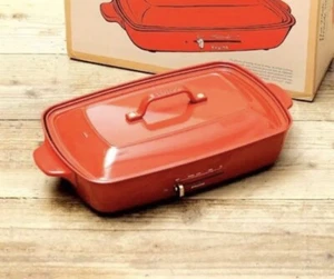 BOE026-RD BRUNO Hot Plate Grande Size Flat Plate & Takoyaki BOE026-RD Red AC100V - Picture 1 of 1