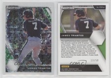 2021 Panini Prizm Draft Picks White Donut Circle /50 James Triantos #PDP56