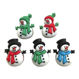 Muñecos de nieve Jolly 4792 - Botones en abundancia - Muñeco de nieve de Navidad - Coser artesanal chatarra - Imagen 1 de 2