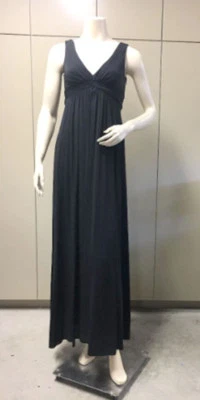 $388 BCBG BLACK SLEEVELES LONG GOWN DRESS NWT XXS - Image 1 of 3