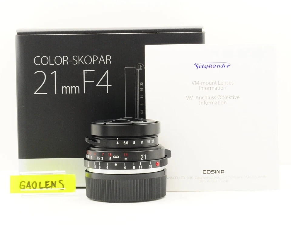 US Duty Paid Voigtlander Color-Skopar 21mm F/4 P MF Lens VM for Leica M New - Image 1 of 4