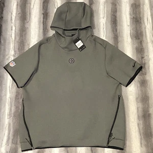 NEW Nike Pittsburgh Steelers NFL Sideline Repel Thermal Short Sleeve Hoodie XXL - Picture 1 of 6